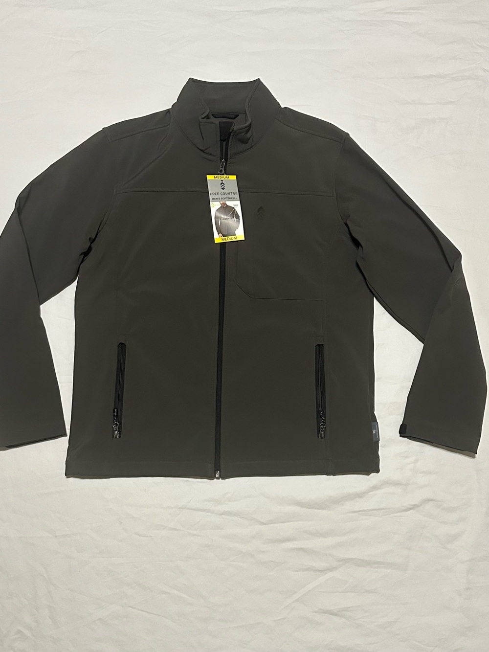 🆕 Free Country Gray Lightweight Softshell Jacket
